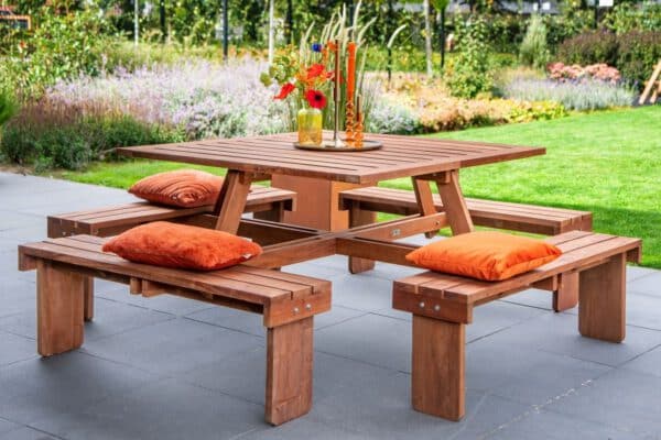 Picknicktafel vierkant