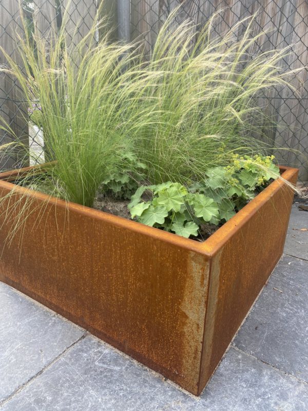 Cortenstaal plantenbak - Afbeelding 2