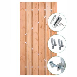 Douglas privacy poort, voor veiligheid inclusief stalen frame