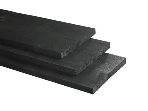 Vuren, Celfix plank, rustiek zwart, fijnbezaagd