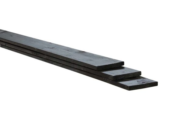 Vuren, Celfix plank, rustiek zwart, geschaafd