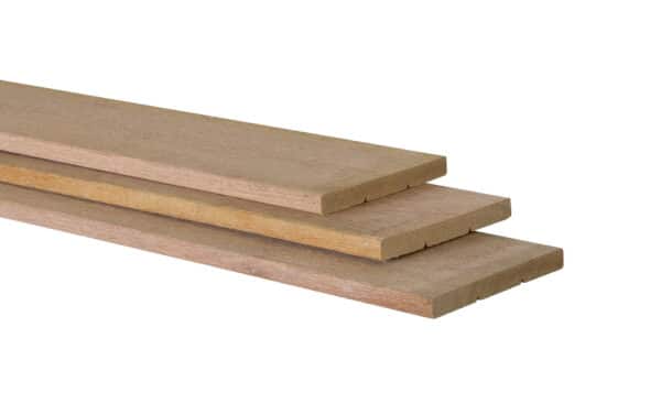 Hardhout plank geschaafd